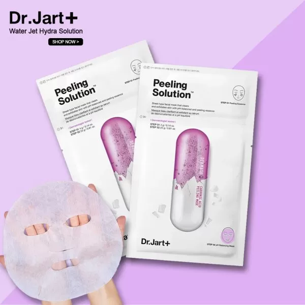 Тканинна 2-х ступенева пілінг-маска Dr. Jart+ Dermask Ultra Jet Peeling Solution 8