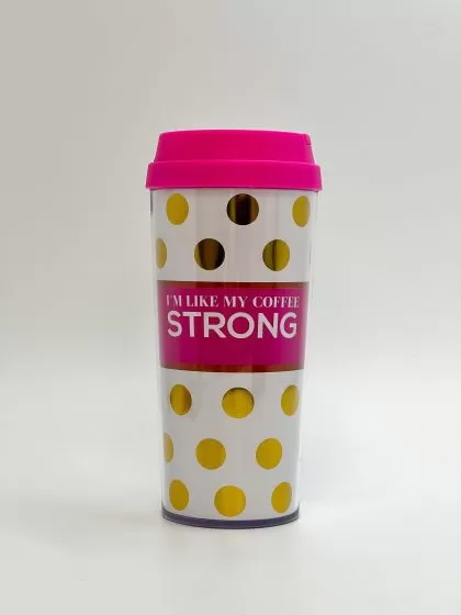 Термостакан “I’m like my coffee strong” 3