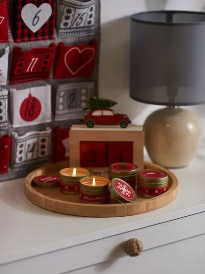 Ароматичні свічки: Happy Holidays, 4 шт. 3