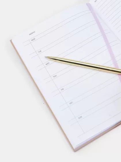 Блокнот Boss Lady (лавандовий) з ручкою в комплекті 3