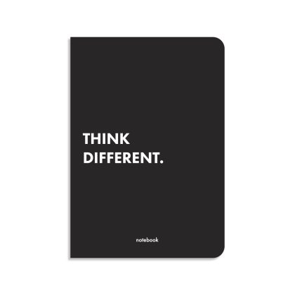 Блокнот в клетку Think Different черный