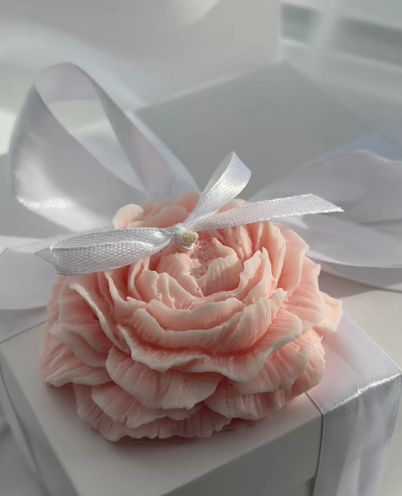 Свічка фігурна ароматична соєва “Півонія” Свічка фігурна ароматична соєва “Півонія” 7