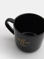 Чашка чорна керамічна Coffee first 13