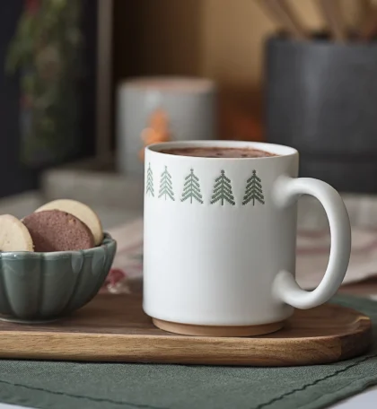 Чашка керамічна “Happy Pine” 390 мл