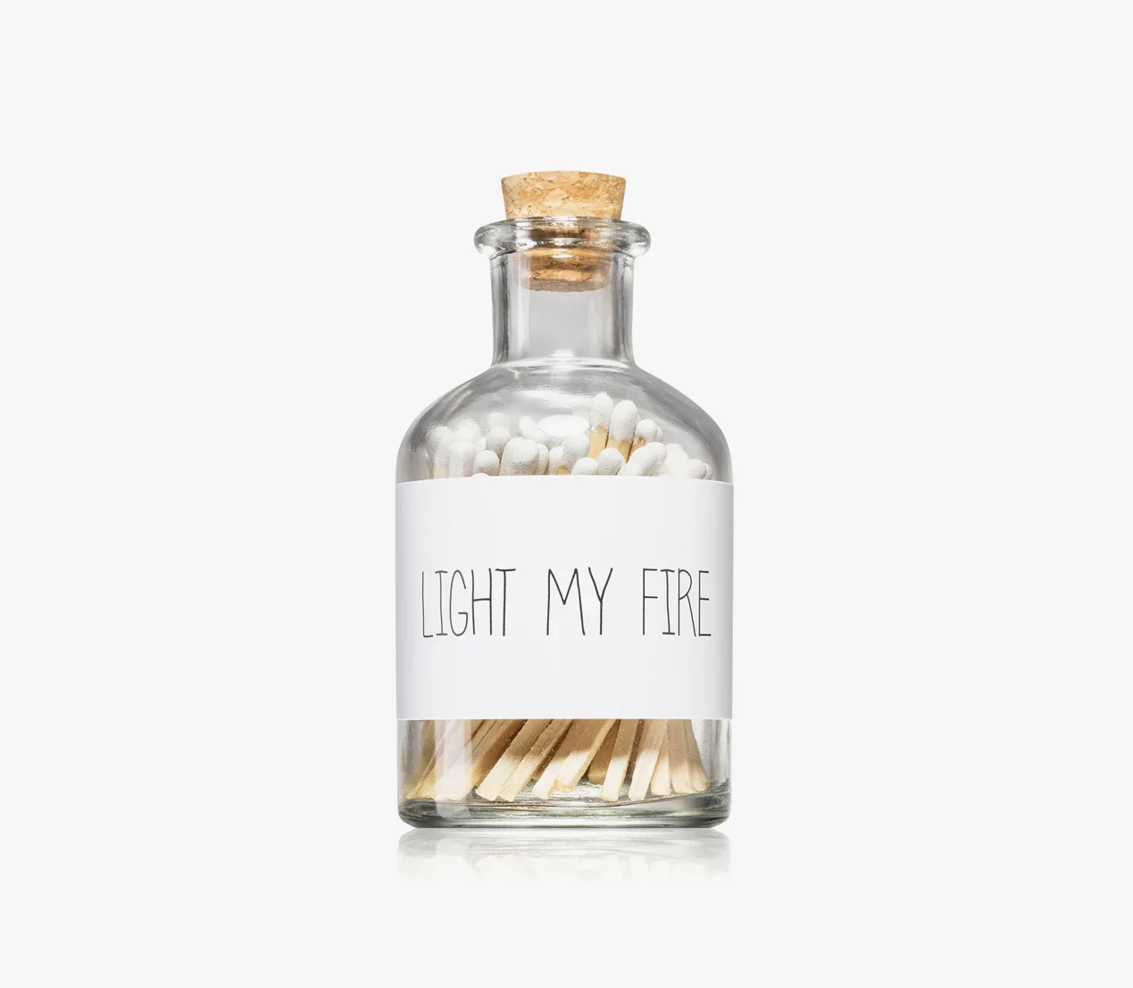 Сірники у скляній пляшці “Ligh My Fire” білі 6