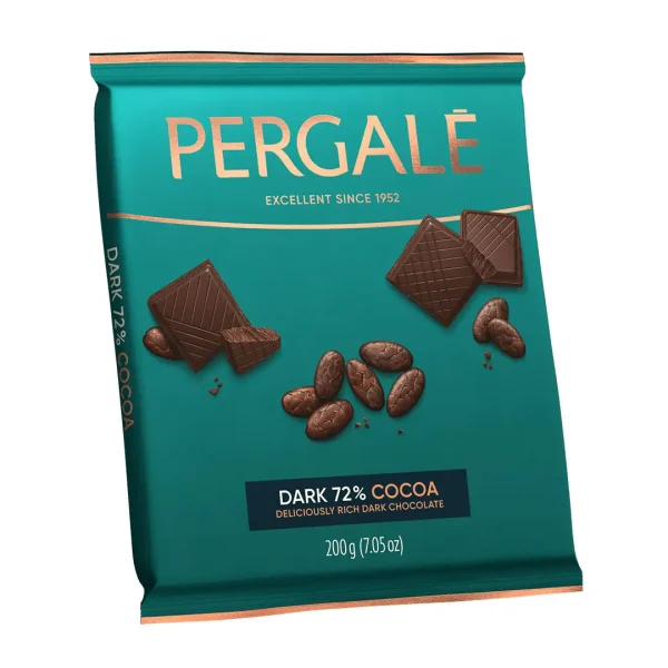 Шоколад чорний PERGALE 72% 200г 6
