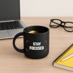 Чашка керамічна “Stay focused” 400 мл 10