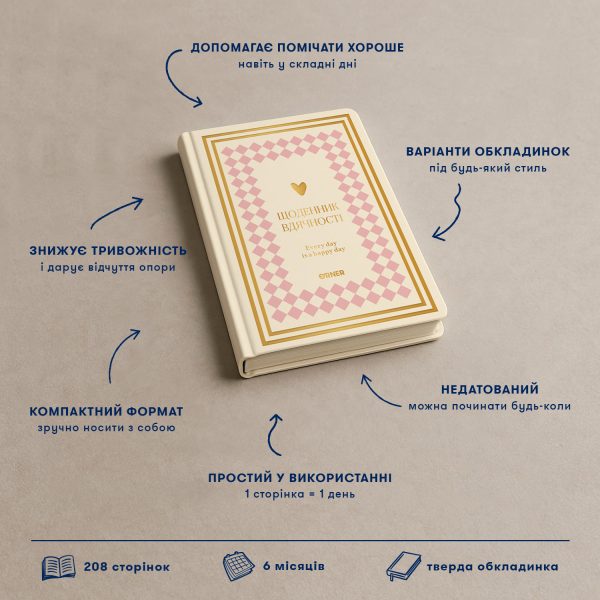 Щоденик Вдячності “Every Day is Happy Day” А5, 208 арк. 24