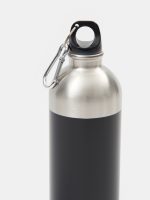 Пляшка з карабіном для води чорна 600 мл Пляшка з карабіном для води чорна 600 мл 16