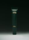 Блиск для губ LIPSS Smells like money 8 мл: темно-зелена туба з золотим логотипом на темному тлі