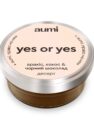 Десерт aumi yes or yes арахісово-шоколадний, 50 г: низька банка з персиковою кришкою