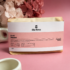 Кава мелена Brazil Santos (Pink Edition) 250 г: пачка з рожевою етикеткою the box на рожевому тлі з гортензією