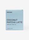 Кокосовий матча лате в саше 10 шт/уп.: голуба коробка MATCHER Coconut Matcha Latte на світлому тлі