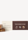 Батончик з молочного шоколаду з солоною карамеллю та печивом Lviv Handmade Chocolate в упаковці та розламаний