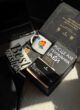 Бокс GENIUS: чорна коробка з чашкою, блокнотом «Місце для геніальних ідей», шоколадом і листівкою Best wishes