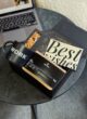 Бокс HIS JOB BOOST: чорна коробка з чашкою WORK, кавою The Box, шоколадом SPELL і листівкою Best wishes
