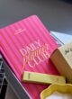 Бокс SUNNY GIRL: рожевий смугастий планер Daily Planner Club, бальзам LIPSS і свічка впритул