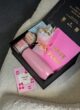 Бокс SELF LOVE KIT: чорна коробка з рожевим планером I HAVE PLAN, термостаканом, свічкою, сухоцвітами та листівкою