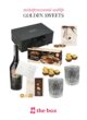 Бокс GOLDEN SWEETS: чорна коробка The Box і склад окремо, Baileys, цукерки Baileys Creams, Ferrero Rocher, склянки