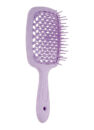 Гребінець для волосся Janeke Superbrush: бузкова продувна щітка, вигляд збоку