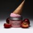 Парфумований скраб для тіла PLUM & CEDAR від Dott 350 мл: банка з вафельним ріжком і сливами