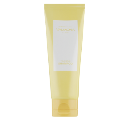 Шампунь для волосся VALMONA Nourishing Solution у жовтому тюбику з білою етикеткою