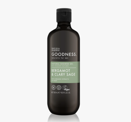 Гель для душу Baylis & Harding Goodness Bergamot & Clary Sage 500 мл у темній пляшці з зеленою етикеткою