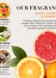 Набір Baylis & Harding Sweet Mandarin & Grapefruit: опис аромату з нотами цитрусів, квітів апельсина і мускусу