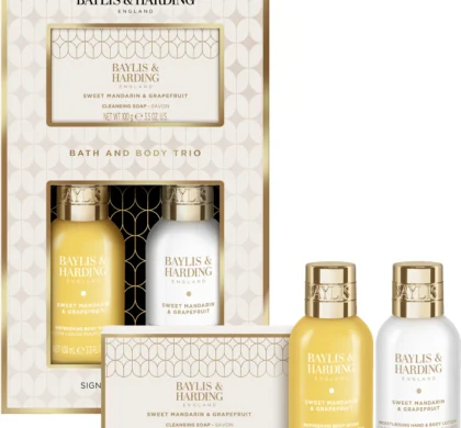 Жіночий набір Baylis & Harding Sweet Mandarin & Grapefruit: коробка, гель, лосьйон і мило