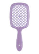 Гребінець для волосся Janeke Superbrush: бузкова щітка з сотовою основою, вигляд спереду