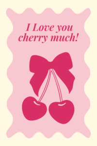 Листівка I love you cherry much