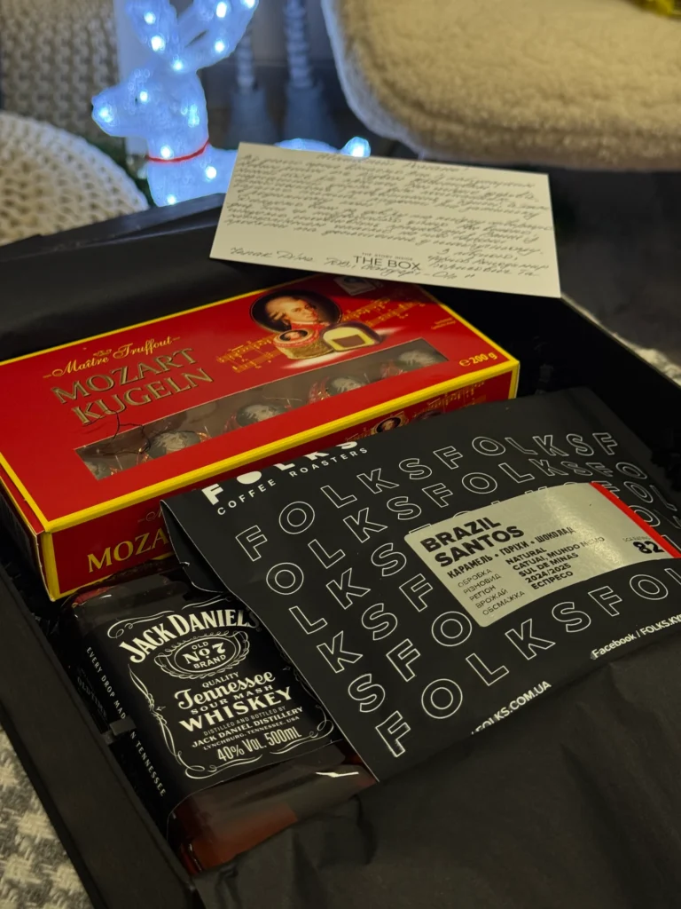 Відкритий колективний бокс із Jack Daniel’s, кавою й цукерками