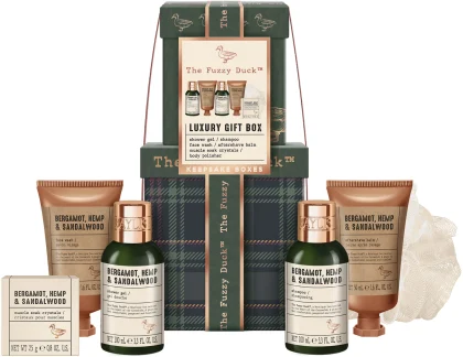 Подарунковий набір для чоловіків по догляду за тілом The Fuzzy Duck Bergamot, Hemp & Sandalwood
